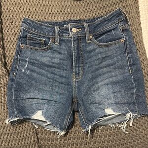 Old Navy Blue Jean Shorts with Distressed Details